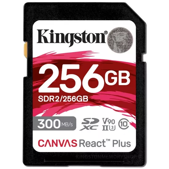 Kingston 256GB Class10 Canvas React Plus