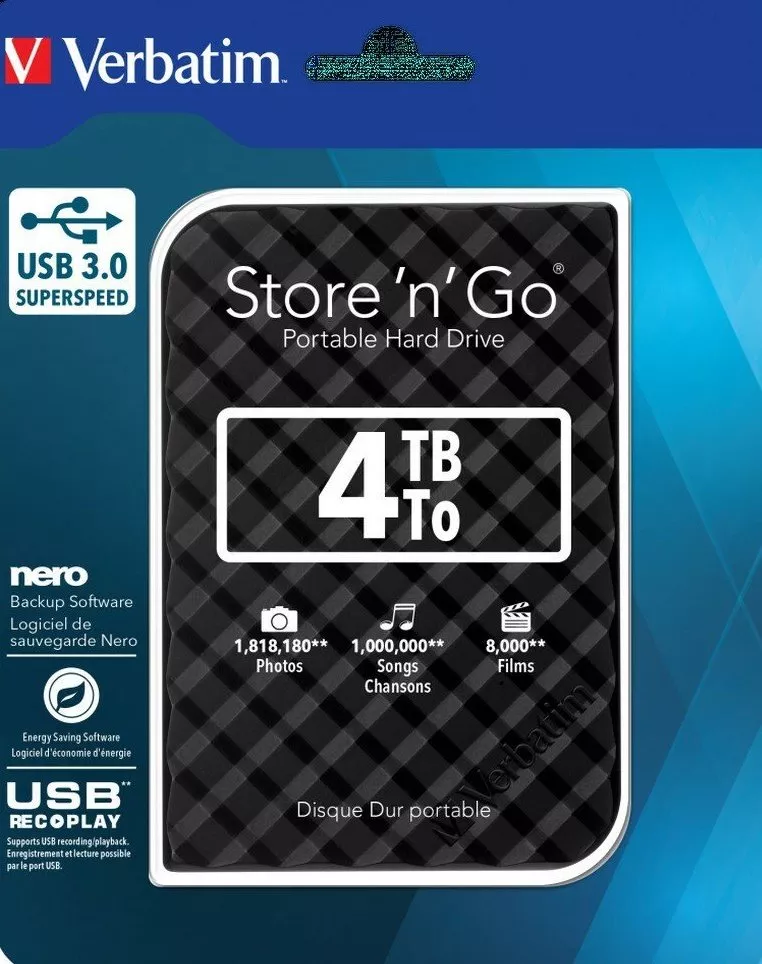 Verbatim Store 'n' Go, G2 4.0TB