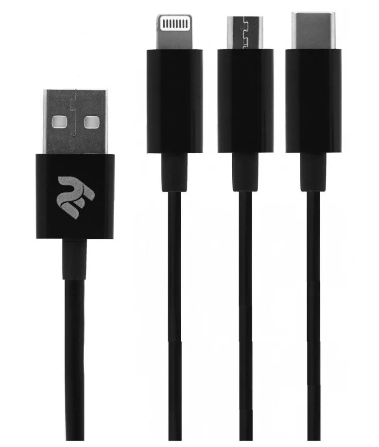 USB 2E USB 3in1 Micro/Lighting/Type C