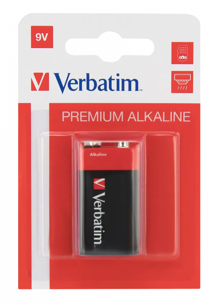 Baterie Verbatim Alcaline Battery 9V Hangcard