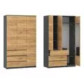 Шкаф Pehotin "NS" Ш-3 - antracit+fatada tahoe (merk),(1) (76904-228) — купить в Кишинёве | Шкафы | Hi-Tech Moldova