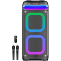 Boxa portabila Sing-e ZQS8257 RGB Party Dual Speaker 8 inch 40W, Black — cumpără în Chișinău | Sisteme audio portabile | Hi-Tech Moldova