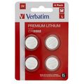 Батарейка Verbatim Lithiium Battery CR2032 3V 4 Pack, 49533 — купить в Кишинёве | Батарейки и аккумуляторы | Hi-Tech Moldova