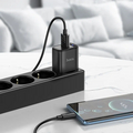 Сетевой адаптер HOCO C140A Smart 1 port QC3.0 (Type-C),(EU), Black — купить в Кишинёве | Зарядные устройства к смартфонам | Hi-Tech Moldova