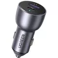 Зарядное устройство от автомобиля UGREEN 1*USB-A+1*Type-C 3A 52,5W (60980), Grey — купить в Кишинёве | Зарядные устройства к смартфонам | Hi-Tech Moldova