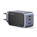Зарядное устройство UGREEN X553 NexodeGaN Air Mini 2*Type-C+USB-A 65W (35042) Black — купить в Кишинёве | Зарядные устройства к смартфонам | Hi-Tech Moldova