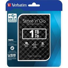 Unități de stocare externe HDD Verbatim 1.0TB, Black (USB3.0) (53194) — cumpără în Chișinău | Товар без акции | Hi-Tech Moldova