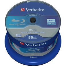 Disc Verbatim BD-R SL Datalife 25GB 6X 50PK SPL NoID (43838)  — cumpără în Chișinău | DVD-uri  | Hi-Tech Moldova