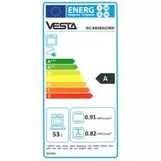 Кухонная плита Vesta GC-E6060iCTgWH/NG (plita gaz/cuptor electric) — купить в Кишинёве | Кухонные плиты | Hi-Tech Moldova