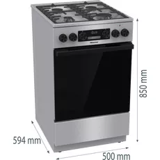 Кухонная плита Hisense HKS5D71XMPF (plita gaz/cuptor electric) — купить в Кишинёве | Кухонные плиты | Hi-Tech Moldova