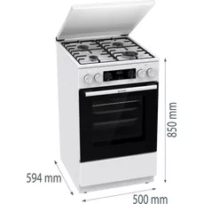 Кухонная плита Gorenje GK5C63WH (plita gaz/cuptor electric) — купить в Кишинёве | Кухонные плиты | Hi-Tech Moldova