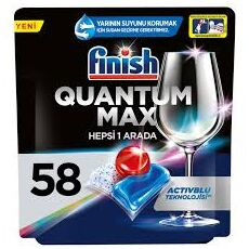 Tablete pentru masina de spalat vase Finish Quantum Max, 58 buc.  — cumpără în Chișinău | Detergenți de spălat vase  | Hi-Tech Moldova