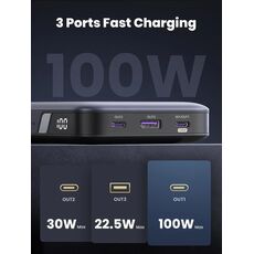 Портативный аккумулятор UGREEN Nexode Two-way Fast Charging 20000mAh, 100W, (25188) Grey — купить в Кишинёве | Портативный аккумулятор (Powerbank) | Hi-Tech Moldova