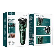 Aparat de ras electric Hoco DAR06 Plus, green — cumpără în Chișinău | Aparate de ras electrice | Hi-Tech Moldova