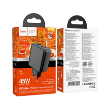 Зарядное устройство HOCO CS26A Article PD45W(2C1A)(EU), Black — купить в Кишинёве | Зарядные устройства к смартфонам | Hi-Tech Moldova