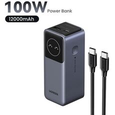 Портативный аккумулятор UGREEN Nexode Flight Approved 12000mAh, 100W, (35526B) Grey — купить в Кишинёве | Портативный аккумулятор (Powerbank) | Hi-Tech Moldova