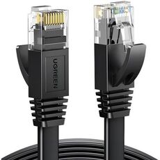 Patchcord UTP UGREEN Cat6 Flat Ethernet Cable U/UTP 5.0 m. (50176) Black  — cumpără în Chișinău | Cabluri de racordare  | Hi-Tech Moldova
