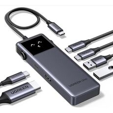 Хаб 7 в 1 UGREEN CM888 6in1  (35998), Gray  — купить в Кишинёве | Концентраторы  | Hi-Tech Moldova