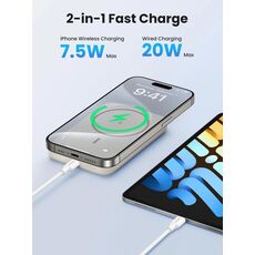 Портативный аккумулятор UGREEN Mini Magnetic Wireless Qi 10000mAh,20W, (25208) Beige — купить в Кишинёве | Портативный аккумулятор (Powerbank) | Hi-Tech Moldova