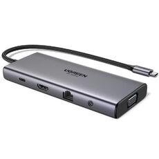 Хаб 7 в 1 UGREEN CM639 11in1 Type-C to HDMI 4K 60Hz (45520)  — купить в Кишинёве | Концентраторы  | Hi-Tech Moldova