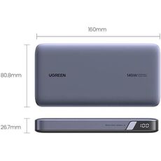 Портативный аккумулятор UGREEN Nexode Flight Approved PD3.1 25000mAh, 145W, (90597A) Grey — купить в Кишинёве | Портативный аккумулятор (Powerbank) | Hi-Tech Moldova