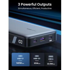 Портативный аккумулятор UGREEN Nexode Flight Approved PD3.1 25000mAh, 145W, (90597A) Grey — купить в Кишинёве | Портативный аккумулятор (Powerbank) | Hi-Tech Moldova
