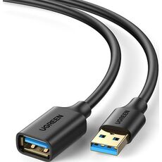 Кабель Type-C UGREEN CabluUSB 3.0 Extension Male 3 m US129 (30127), Black — купить в Кишинёве | Товар без акции | Hi-Tech Moldova