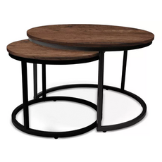 Кофейный столик Vicko 1361-00005 set 2 buc, 50/70 cm, maro inchis