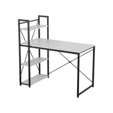 Стол компьютерный Pehotin B-002 blat melaminat (alb/negru), 120x60x75 cm