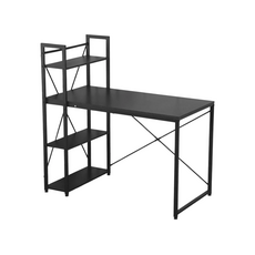 Стол компьютерный Pehotin B-002 PAL+blat melaminat (negru/negru), 120x60x75 cm