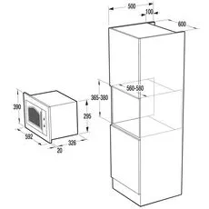 Cuptor cu microunde incorporabil Gorenje BM235CLB — cumpără în Chișinău | C грилем | Hi-Tech Moldova