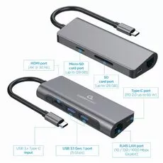 Многопортовый адаптер Cablexpert (A-CM-COMBO5-01) — купить в Кишинёве | USB адаптеры | Hi-Tech Moldova