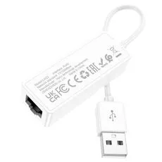 Адаптер HOCO UA22 Acquire USB ethernet, White (100 Mbps) — купить в Кишинёве | USB адаптеры | Hi-Tech Moldova