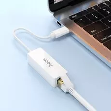 Адаптер HOCO UA22 Acquire USB ethernet, White (100 Mbps) — купить в Кишинёве | USB адаптеры | Hi-Tech Moldova
