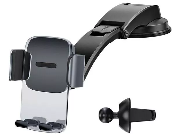 Suport p/u telefon Baseus Easy Control Clamp (A Set) (SUYK000001), Black — cumpără în Chișinău | Produse auto | Hi-Tech Moldova