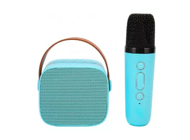 Karaoke Set Microphone and Speaker P2, 6W (portabil) Blue (PKMSP2BL) — cumpără în Chișinău | Sisteme audio portabile | Hi-Tech Moldova