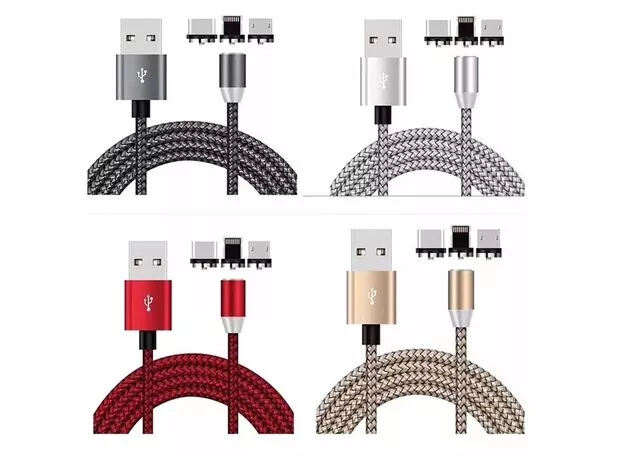 Cablu USB TehElectro SV cu conector magnetic 1m, 2.4A, (29364) — cumpără în Chișinău | Adaptoare | Hi-Tech Moldova