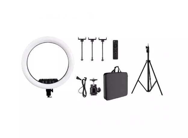 Selfie Ring RGB Light 18" MJ45 with Tripod 2.1m (Bag and Remote Control) — cumpără în Chișinău | Monopode | Hi-Tech Moldova