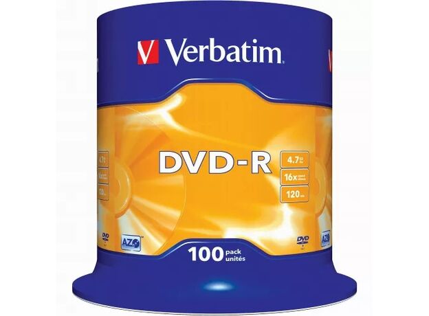 Диск Verbatim DVD+R AZO 4.7GB 16X MATT SILVER SURFAC (Spindle 100pcs.) (VER_43551) — купить в Кишинёве | DVD | Hi-Tech Moldova
