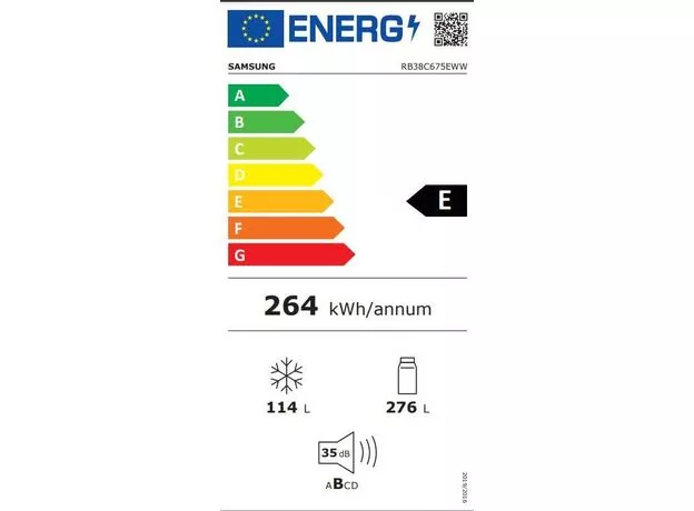 Frigider Samsung RB38C675EWW/EF — cumpără în Chișinău | Cu compartiment de congelare jos | Hi-Tech Moldova