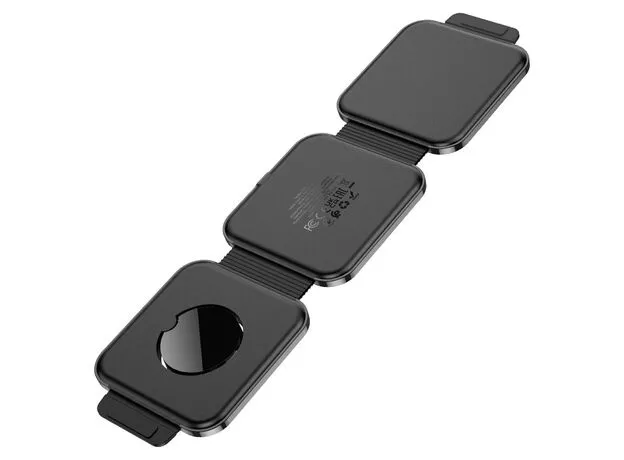 Incarcator fara fir HOCO CQ4 Unique 3-in-1, Black — cumpără în Chișinău | Încărcătoare | Hi-Tech Moldova