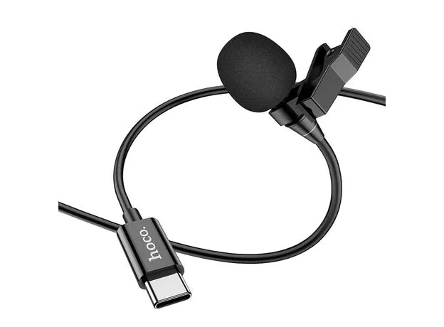 Петличный микрофон HOCO L14 Type-C, black — купить в Кишинёве | Микрофоны | Hi-Tech Moldova