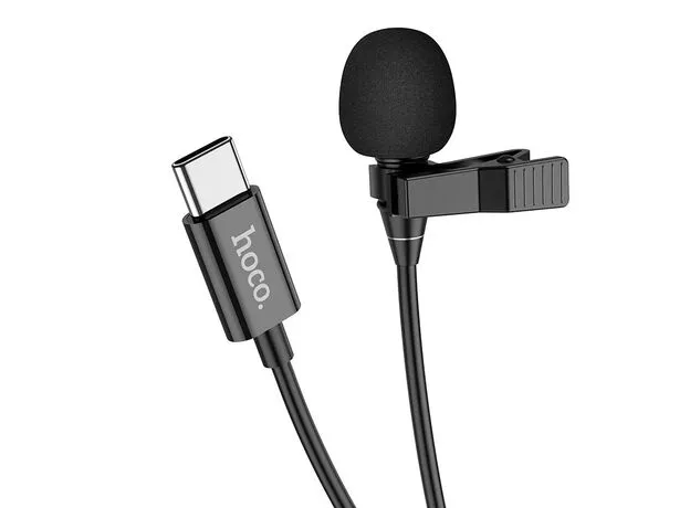 Петличный микрофон HOCO L14 Type-C, black — купить в Кишинёве | Микрофоны | Hi-Tech Moldova