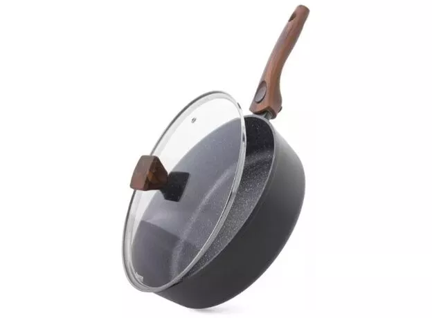 Tigaie Saute Fissman Capella 14962 (24x7.5 cm) cu maner detasabil+ capac din sticla — cumpără în Chișinău | Ceaune, WOK | Hi-Tech Moldova