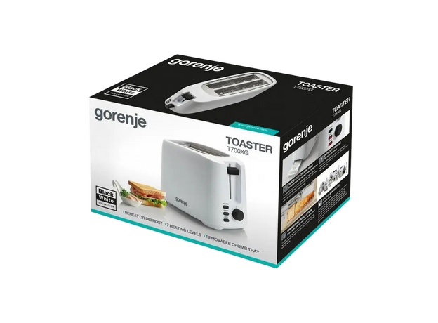 Prajitor de piine Gorenje T700XG — cumpără în Chișinău | Prăjitoare de pâine | Hi-Tech Moldova
