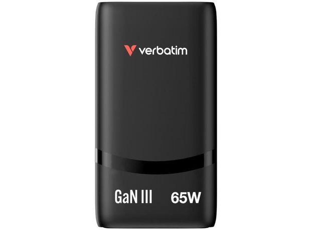 Incarcator Verbatim Fold 'n' Go GaN Charger 65W, Black VER_32354 — cumpără în Chișinău | Încărcătoare | Hi-Tech Moldova