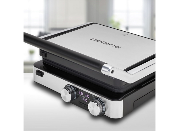 Grill electric Polaris PGP 7001D, Argint — cumpără în Chișinău | Grill-uri electrice | Hi-Tech Moldova