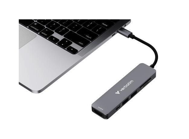 Verbatim USB HubUSB-C Essentials Multiport Hub VER_32156 — купить в Кишинёве | Концентраторы | Hi-Tech Moldova