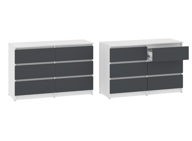 Комод Pehotin "NS"-6 - antracit+fatada tahoe (merk),(1) (76530-228) — купить в Кишинёве | Комоды | Hi-Tech Moldova
