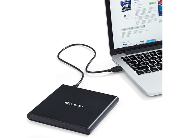 Внешние накопители SDD Verbatim Slimline CD/DVD Writer, Black (VER_98938) — купить в Кишинёве | SSD | Hi-Tech Moldova